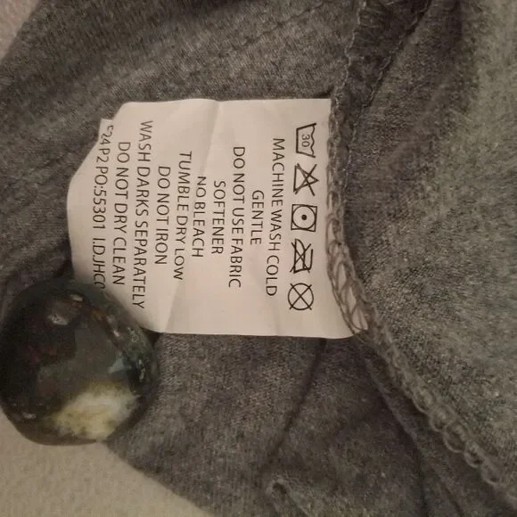 Christmas Dog Shirt He Knows When You Have Snacks Small Grey Santa Hat Festive - Picture 7 of 7